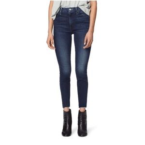 Mother skinny jeans with raw hem.